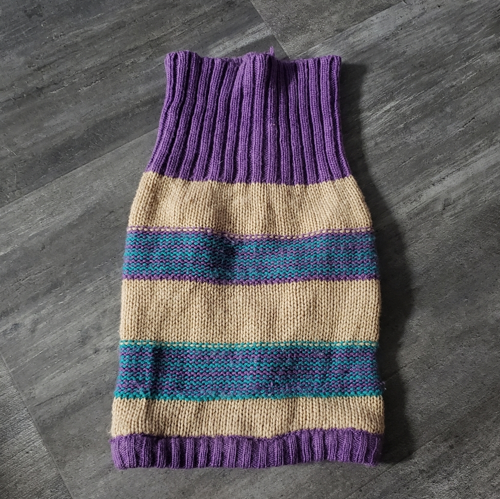 Multicolored PETCO Dickens' Dog Sweater